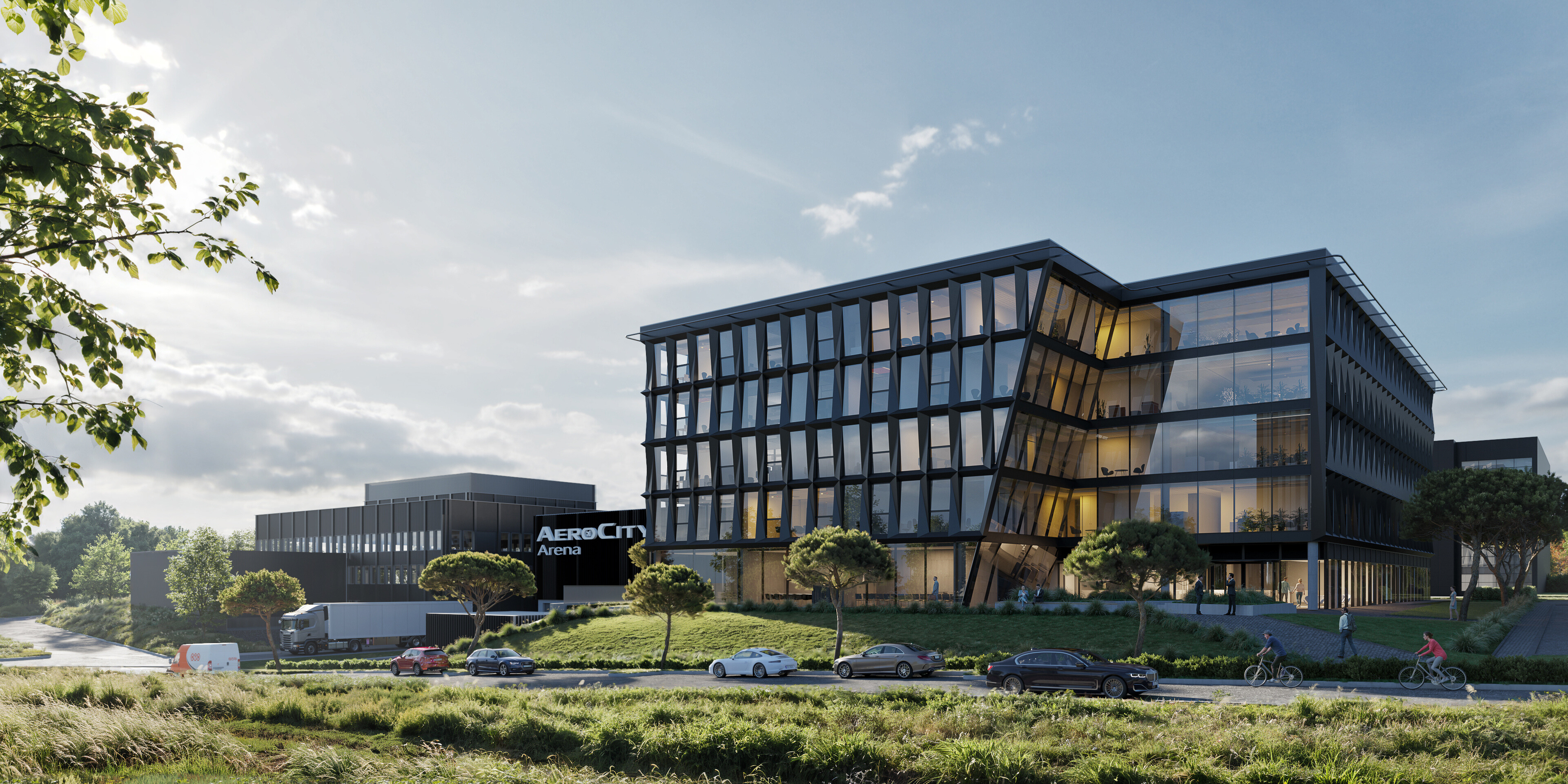 Administracinės paskirties pastatas su sporto paskirties (arenos) patalpomis